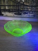 Misa ze szkła uranowego – świecąca w UV, vintage