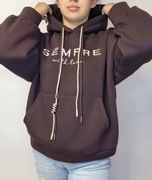 BLUZA OCIEPLANA DAMSKA KANGURKA Z KAPTUREM ROZMIAR UNI