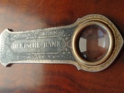 Deutsche Bank, nożyk z lupą około 1900 roku