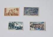 Madagaskar - Zestaw 4 znaczków Poczty Lotniczej 1948-54 | Lotnictwo, Natura