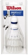 WILSON 3 LOTKI ZESTAW LOTEK DO BADMINTONA BIAŁE NYLON NOWE