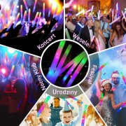 Pałka LED z pianki ,świecąca pałka imprezowa RGB!50szt.