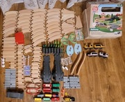 Drewniana kolejka - 4 zestawy