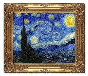 Obraz malowany Vincent van Gogh gwiaździsta noc kopia zdobiona rama