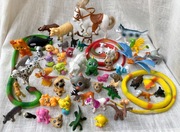 Figurki zwierzęta duży zestaw do zabawy psy koty węże