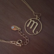 Naszyjnik łańcuszek pozłacane srebro 