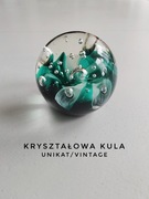 Kryształowa kula vintage przycisk do papieru 