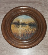 Obraz 140mm Zachód słońca. Ręcznie malowany!!!