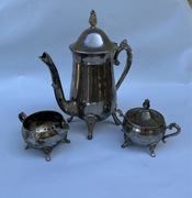 Posrebrzany zestaw komplet