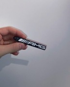 Brelok do kluczy AMG Mercedes biało czarne 