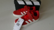 Adidas skórzane buty dziecięce na rzepy chłopcy dziewczynki 29