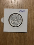 Moneta 2 zl jagoda 1960