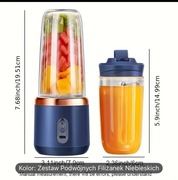 Przenośny blender i sokowirówka 