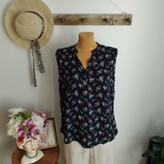 Granatowa bluzka damska TXM Fashion na szerszych ramiączkach. R L