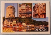 Magnes na lodówkę, pamiątka z Dinan we Francji 80x54 