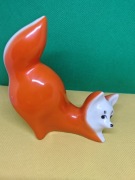 Marchewkowy lis - figurka porcelanowa Horodnica Wolyn