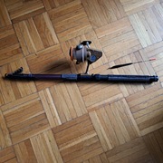 wędka teleskopowa RUMPOL i Kołowrotek Germina Rileh REX 64