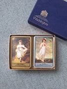 2 talie kart do gry Waddingtons w oryginalnym pudełku Vintage