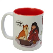 Kubek czerwony na PREZENT K-DRAMA TIME 330 ml koreańskie seriale KOREA