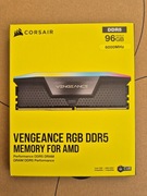 Pamięć Corsair Vengeance RGB, DDR5, 96 GB, 6000MHz, CL36