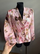 Gerry Weber kolorowy zakiet marynarka Iniana 100 % len plus size 42 44XLXXL