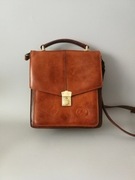 Rzemieślnicza retro torba listonoszka skórzana