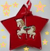 KONIK Z KARUZELI na choinkę Jednorożec TIPPERARY CRISTAL emalie