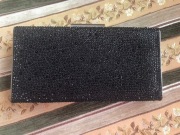 Elegancka damska Torebka puzderka czarna cekiny