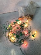 Lampki choinkowe PRL z żabkami