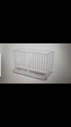 Lozeczko drewniane + materac + kołderka z poduszką + poszewka + przewijak