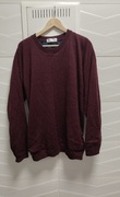 Sweter M&S r. XXL bordowy podwójny 100% wełna
