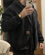 Kurtka Carhartt WIP z kapturem zimowa jesienna wiatrówka męska vintage 