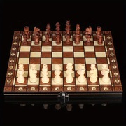 szachy drewniane 24cm warcaby tryktrak gry logiczne planszowe