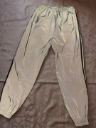 (UNIKAT)Srebne odblaskowe spodnie.Odzież.Kobieta.Mężczyzna.Bezpieczeństwo 2