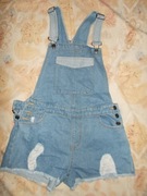 Missguided spodenki ogrodniczki jeans dams. r.38