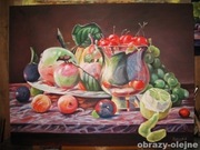 Zbyszek z mazur obraz olejny ,OWOCE"