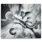 Monochromatyczny Kosmos Obraz Abstrakcja Akryl na płótnie 50x60