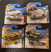 Hot wheels zestaw 4 modeli Porsche Audi Ferrari Honda Nowość