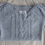 H&M z linii L.O.O.G.; szara tunika z wełną