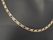 Piekny lancuszek zloty 750 o splocie Figaro  dlugi 60cm waga 7.19g cert