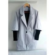 Szary krótki płaszczyk r 44/46