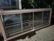 Okno balkonowe ze szprosami podwojne dwuszybowe 