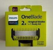 2x Ostrza Philips One Blade do ciała +1 nakładka 