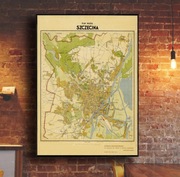 Stary plan Szczecin 1949r. 70x50 cm