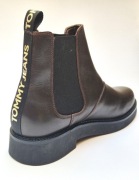 Tommy Jeans Sztyblety Tjw Chelsea Flat Boot brązowe - rozmiar 41