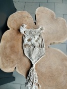 SOWA MAKRAMA Z SZNURKA I DRATWY