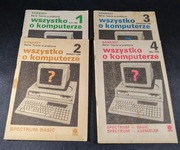 Wszystko o komputerze Spectrum Basic Asembler zestaw 4 szt nr 1-4 1986