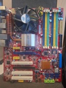 Płyta główna Foxconn P35AP-S + Intel Core 2 Duo E8400 + Maskownica