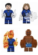 Figurki Fantastic Four Zestaw Super Heroes  Plus Karta LEGO