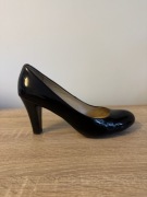 Czółenka Geox respira roz.37, czarne lakierowane